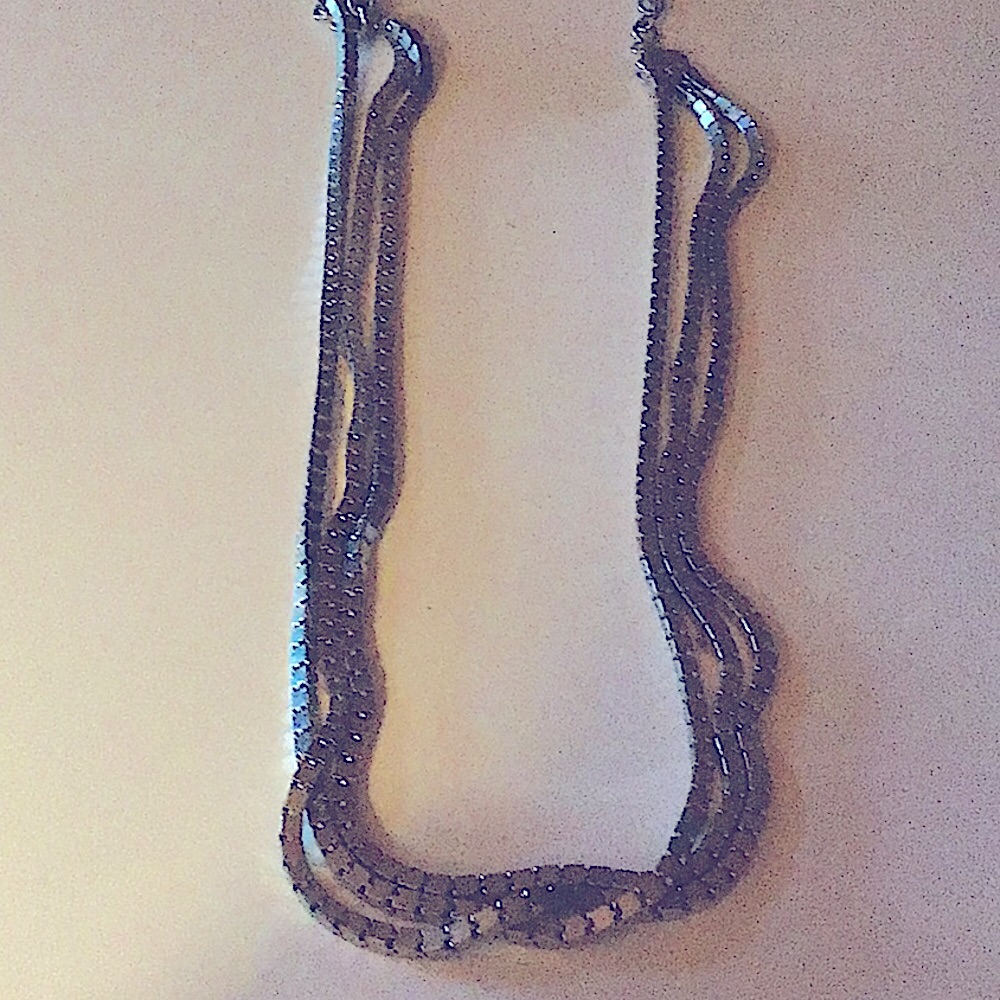 Silver Necklace Can Be Adjusted To The Length You Prefer Silver Necklace Can Be Adjusted To The Length You Prefer